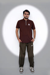 Mocha Zip Polo