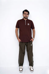 Mocha Zip Polo