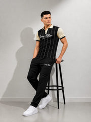 Classic Black Stripe Tracksuit