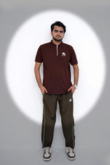 Mocha Zip Polo