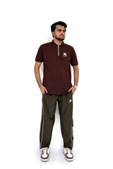 Mocha Zip Polo