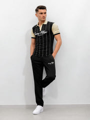 Classic Black Stripe Tracksuit